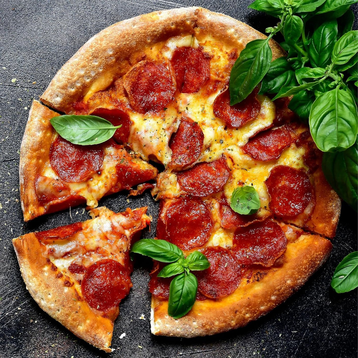 Baker's Secret 2pcs Pizza Pan for Oven 14", Baking Area 12", Aluminized Steel Pizza Baking Pan, 2 Layers Non-stick Coating Easy Release, Dishwasher Safe, Chemical Free No PFOA, PFAS, PFOS, and PTFE - Culinary Roots